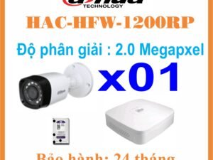 BỘ 01 CAMERA Thân Dahua 2.0Megapixel