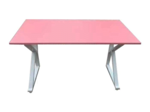 Bàn Gaming STAR Chữ K Mặt Bàn Hồng (120x75x60) (Chân Trắng)