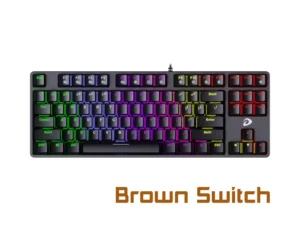 Bàn phím cơ Gaming DAREU EK87 (Brown Switch) - Black (Multi-LED)