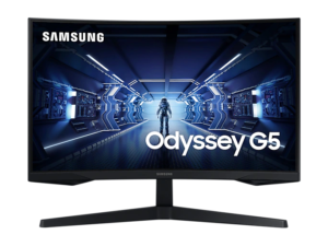 Màn hình LCD 27 inch Samsung Odyssey G5 LC27G55TQWEXXV WQHD 2K 144Hz 1ms HDR10 Freesync Cong Chính Hãng