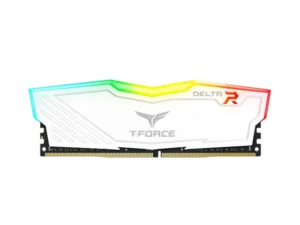 Ram PC TeamGroup T-Force Delta RGB White 8GB DDR4 3600MHz (TF4D48G3600HC18J01)